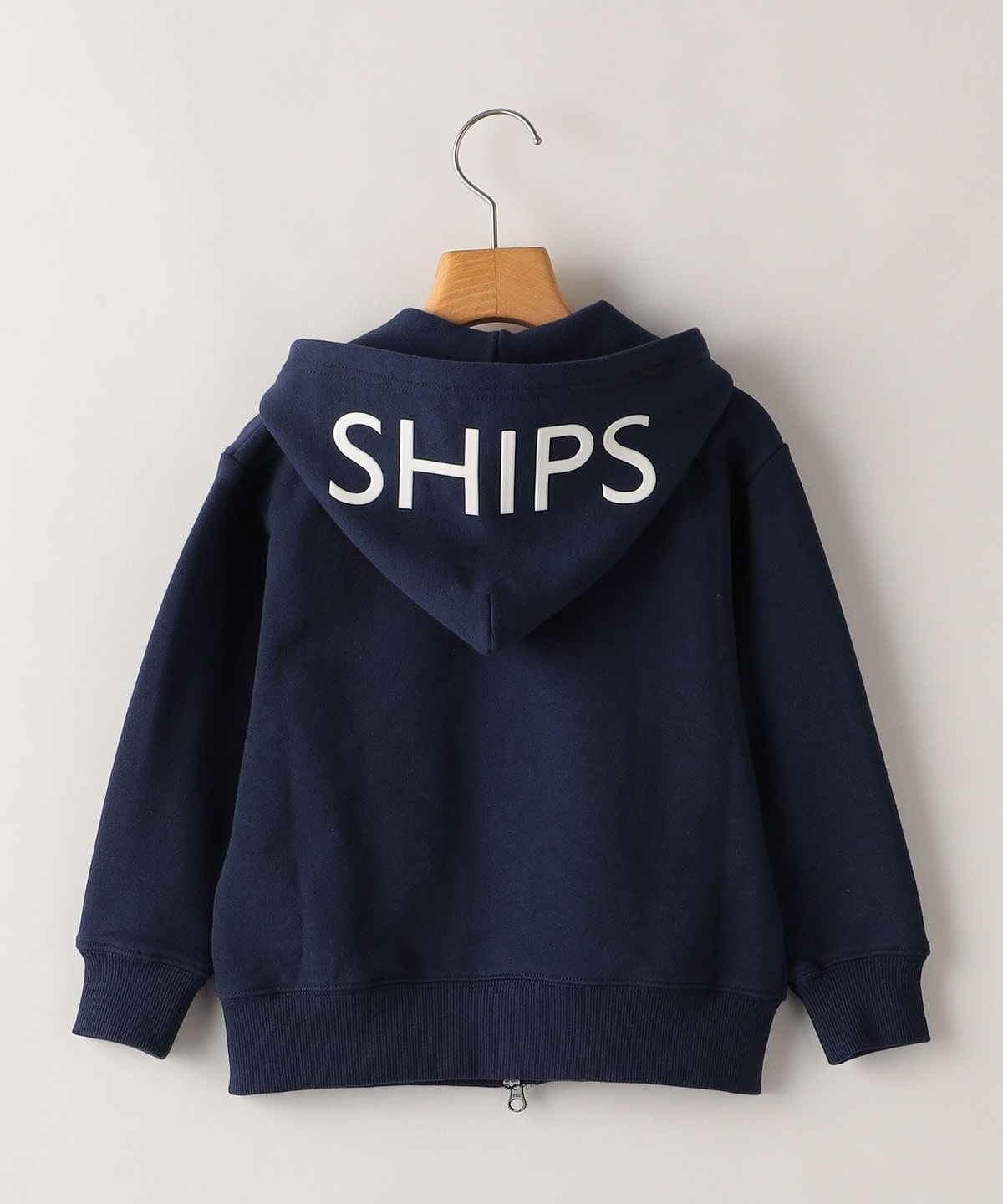 SHIPS KIDS:100～130cm / ロゴ フード ジップ パーカー: トップス