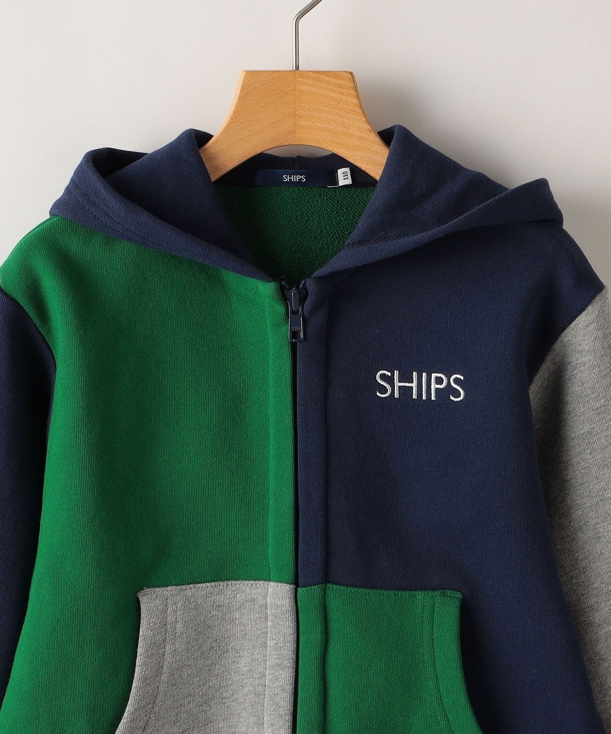 SHIPS KIDS:100～130cm / ロゴ フード ジップ パーカー: トップス