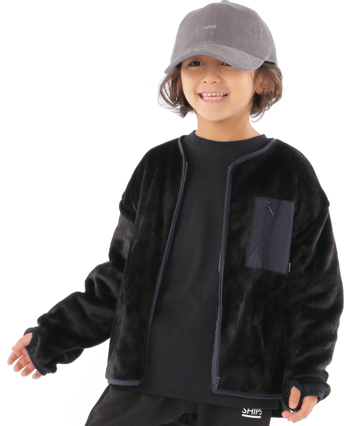 SHIPS KIDS:100～130cm / ボア ジップ カーディガン SHIPS ｜ Remy（レミー）