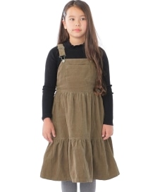 SHIPS KIDS:140～150cm / コーデュロイ ジャンパー スカート