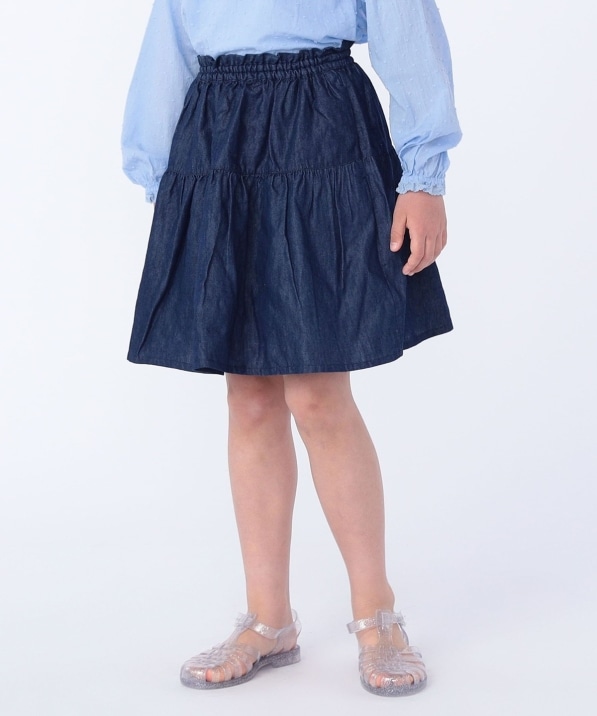 SHIPS KIDS:140～150cm / ティアード デニム スカート: スカート SHIPS