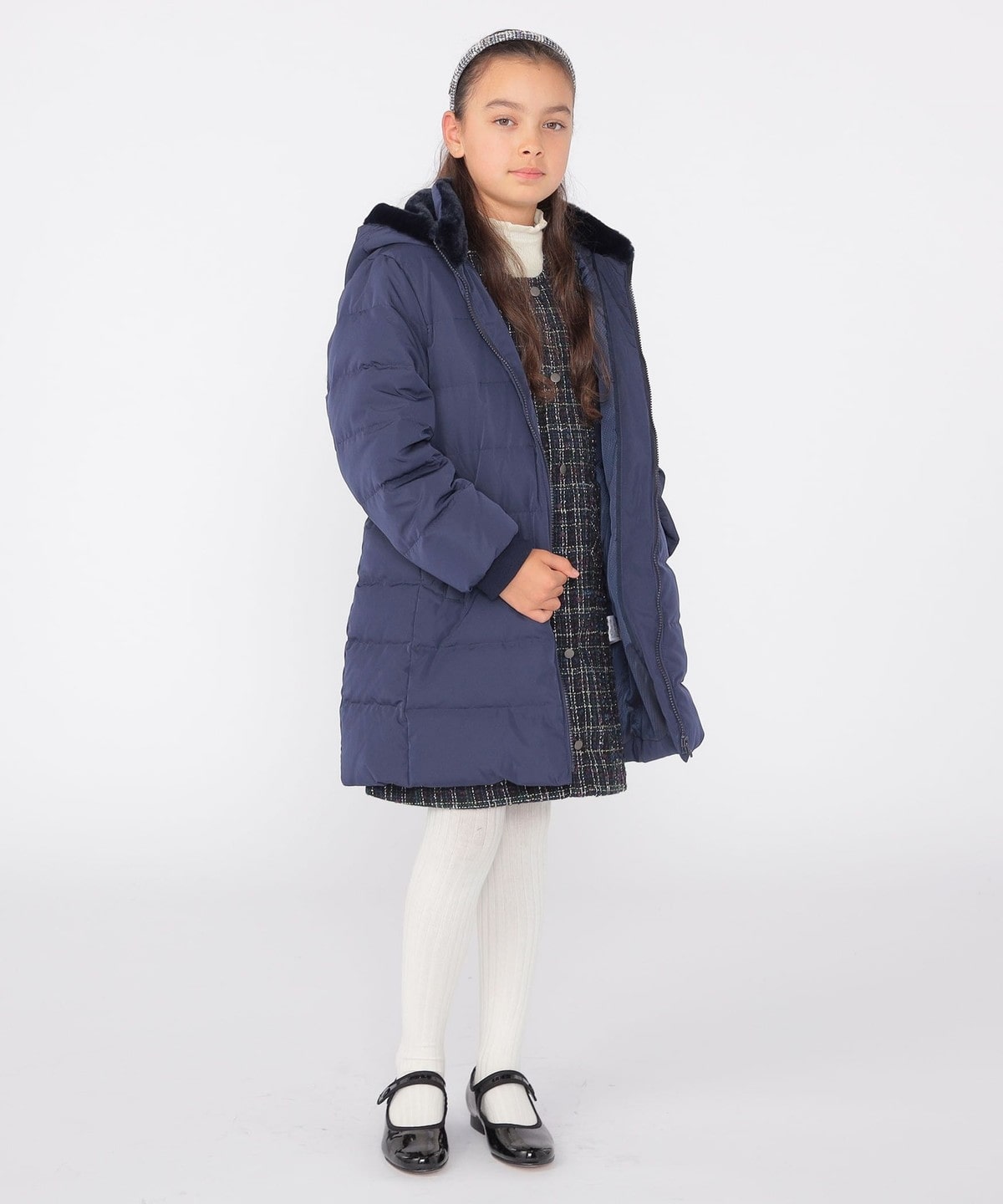 SHIPS KIDS:140～150cm /〈手洗い可能〉リサイクル ダウン コート 