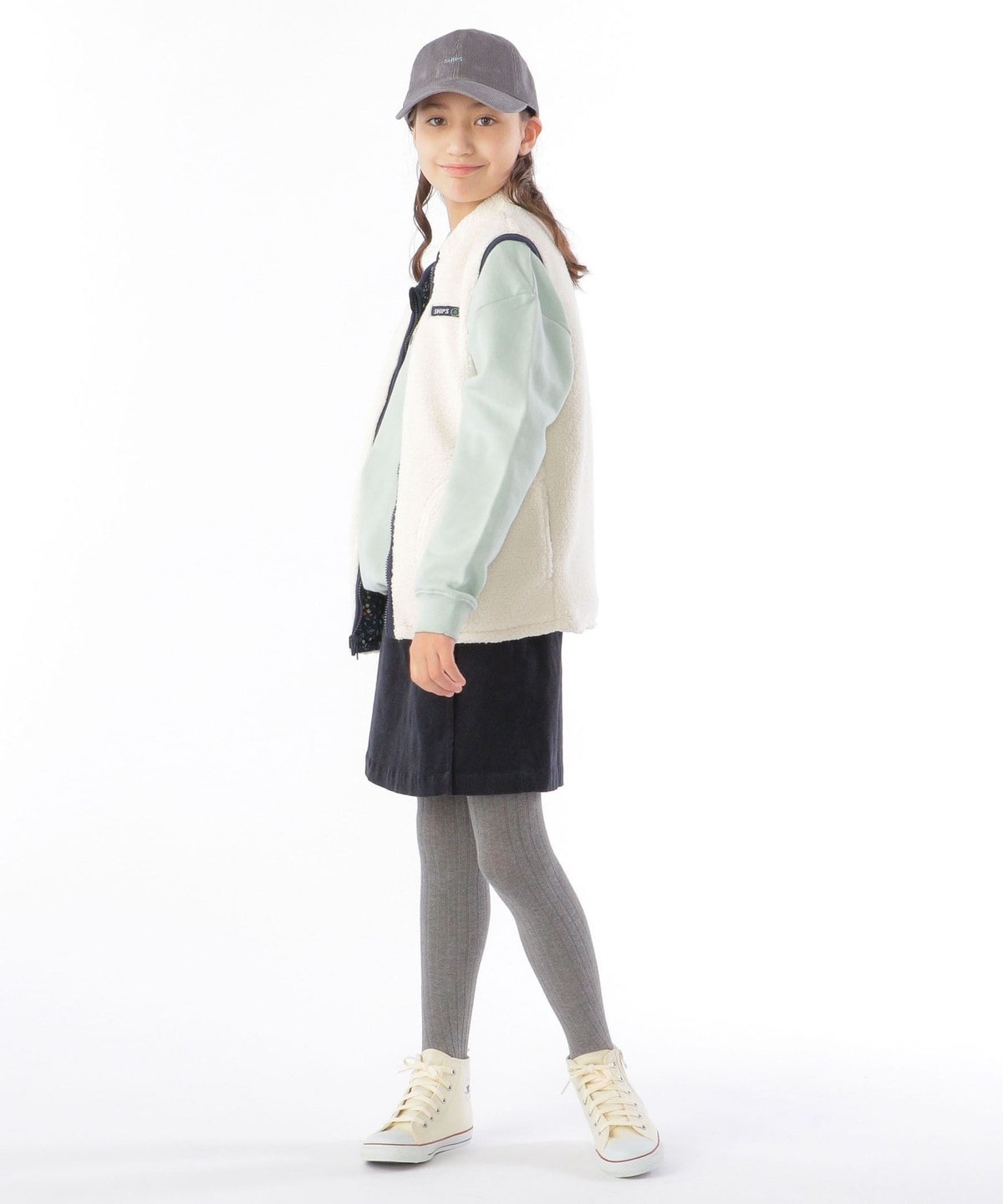 SHIPS KIDS:140～150cm / ＜撥水/洗える＞フラワー ボア リバーシブル ベスト: アウター/ジャケット SHIPS  公式サイト｜株式会社シップス