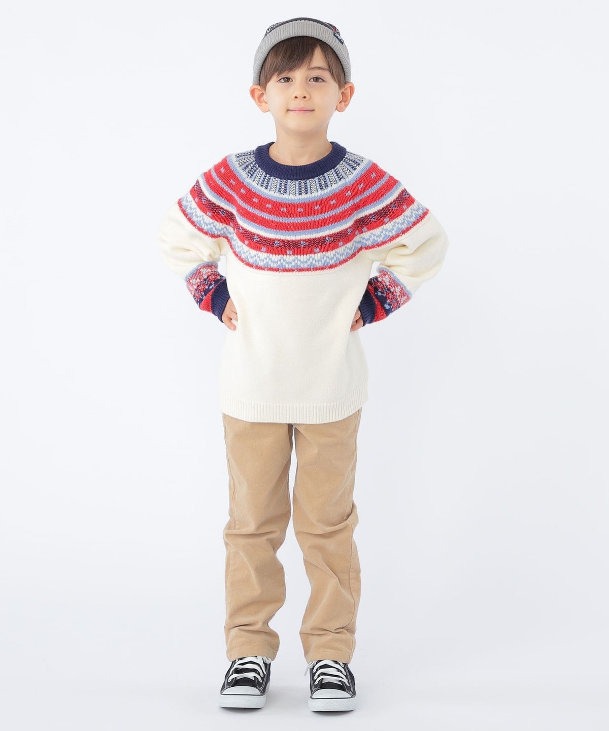 SHIPS KIDS:100～130cm /〈手洗い可能〉ノルディック シルキー ジャ