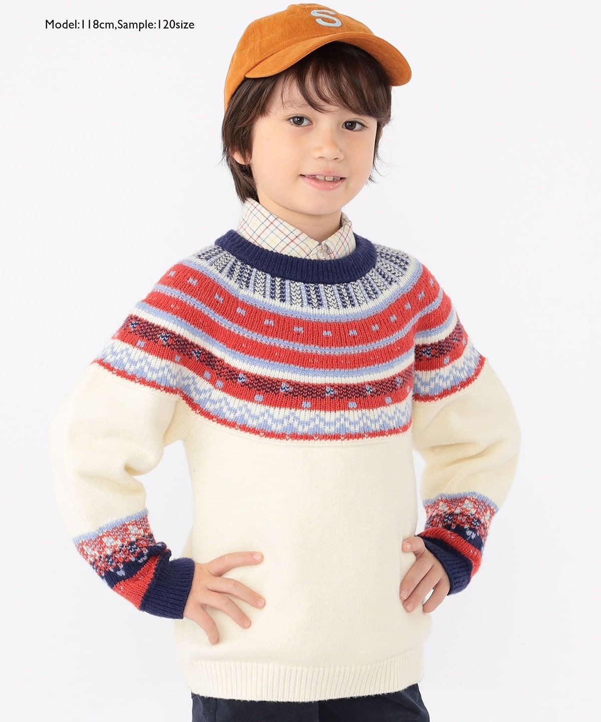 SHIPS KIDS:100～130cm /〈手洗い可能〉ノルディック シルキー ジャ