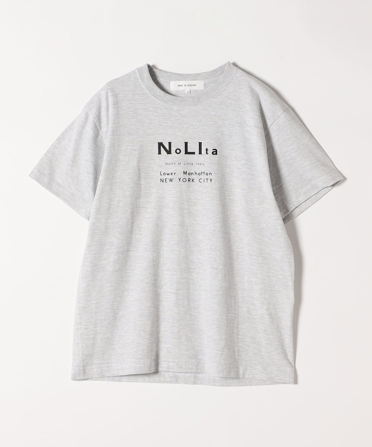 ANGE IN DISGUISE:〈手洗い可能〉コットン Nolita ロゴ TEE