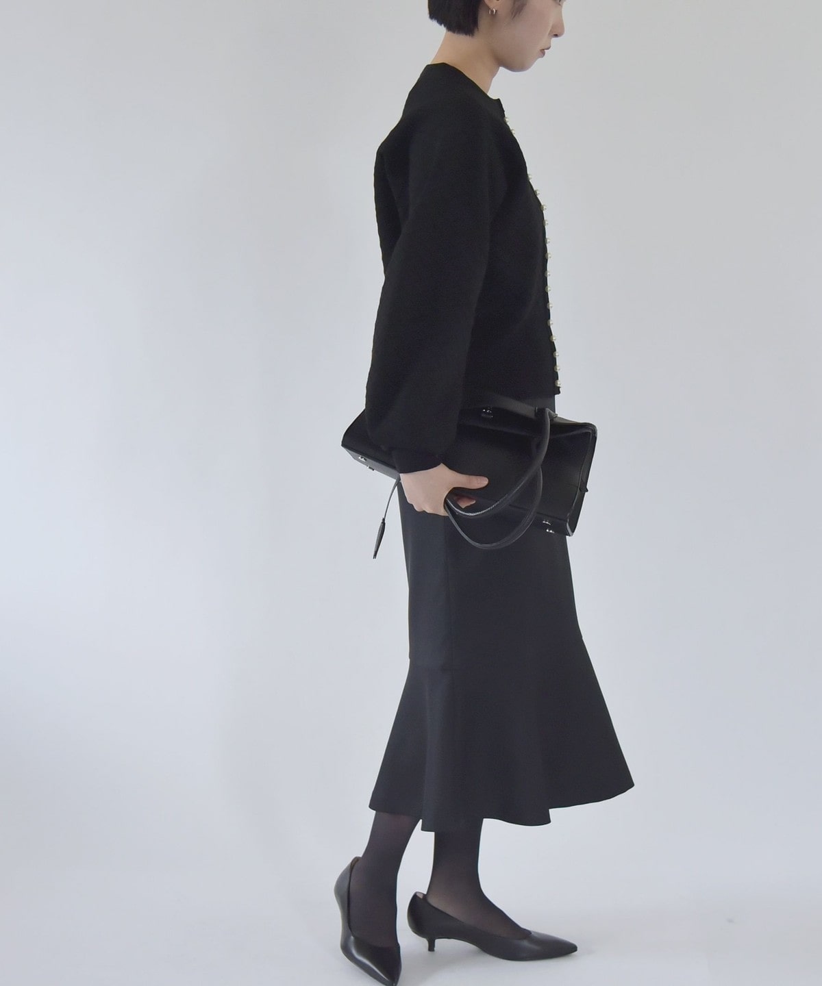 clara collins スカート ブラック フランス製 ブラック 黒画家ご確認の上ご購入ください