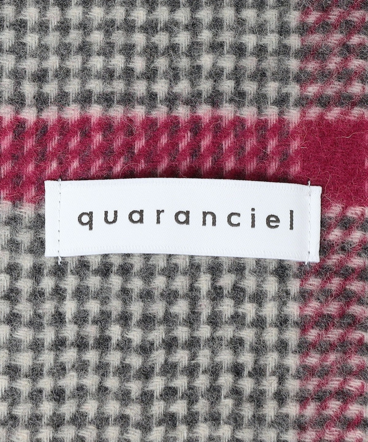 quaranciel: カシミヤ ブレンド オリジナル チェック ストール