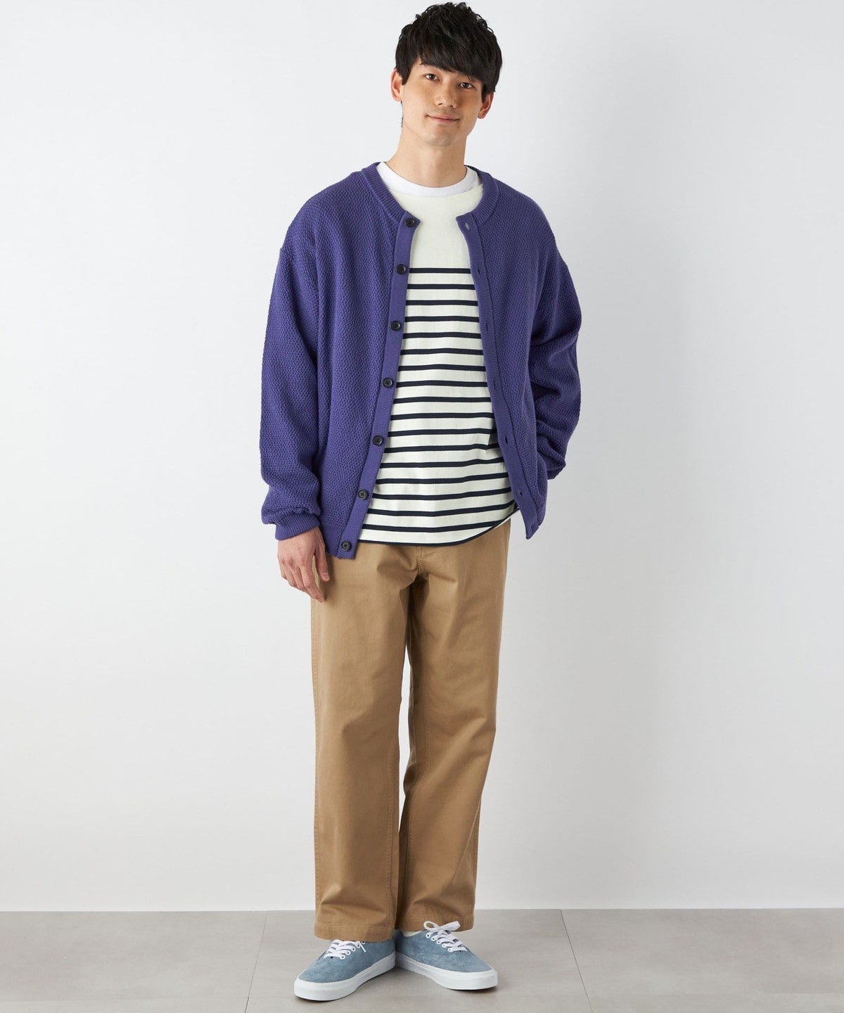 SHIPS any: STANDARD ボートネック ボーダー ロンT 2023 <MENS>: T