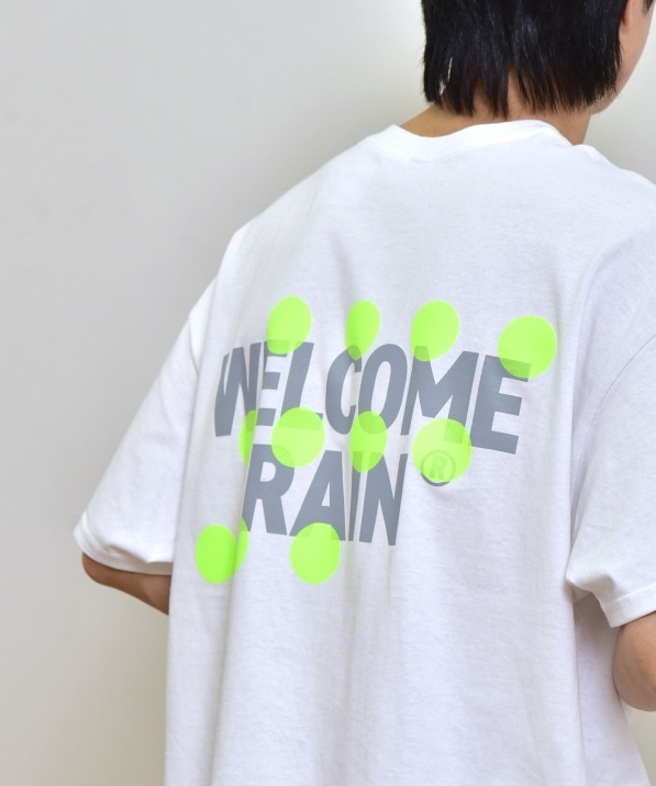 SHIPS any別注】Welcome-rain: NEON RAINDROPS Tシャツ: Tシャツ