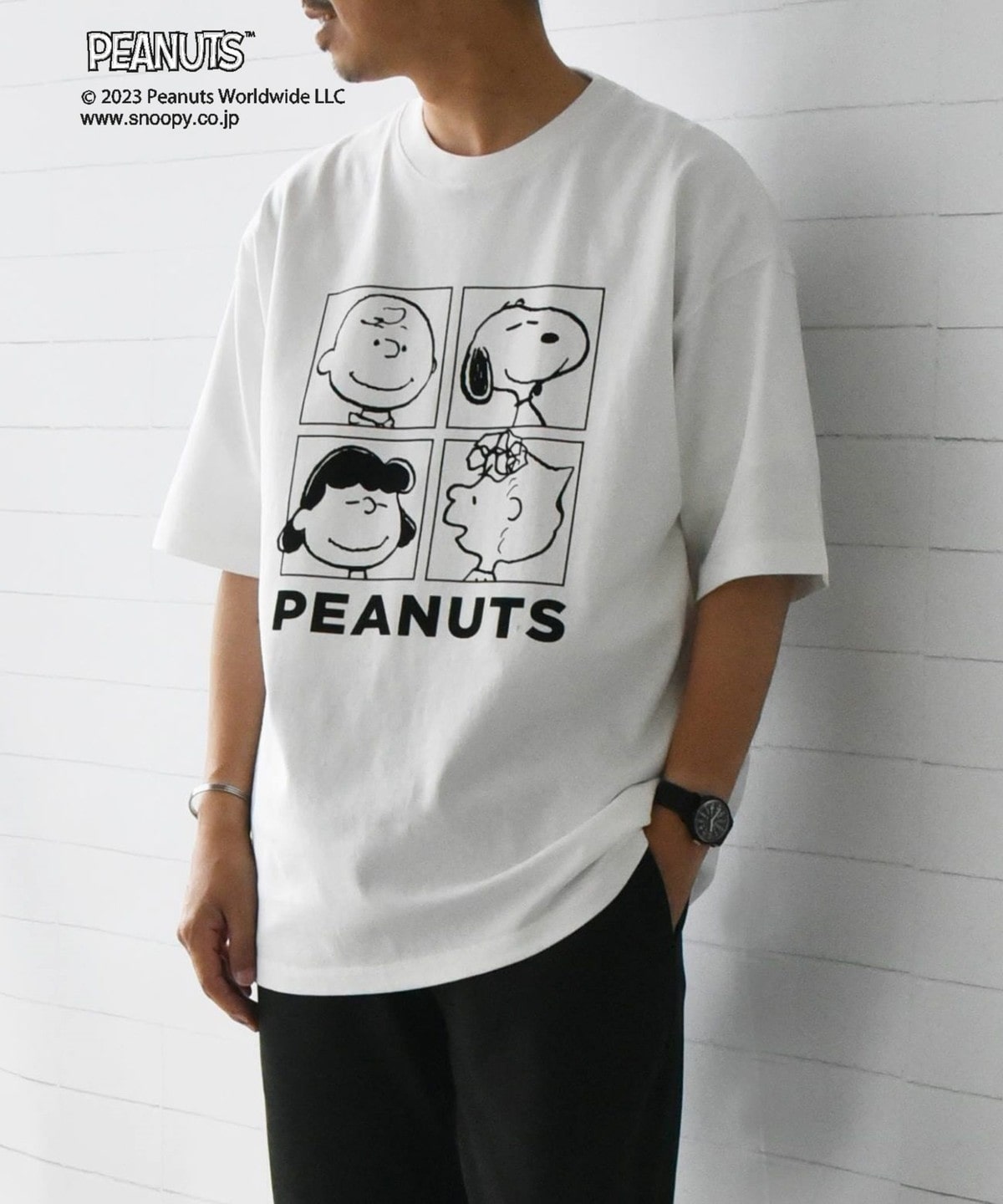 SHIPS any: SNOOPY コラボ プリント Tシャツ: Tシャツ/カットソー