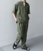 SHIPS any:〈洗濯機可能〉リネンライク セミワイド パンツ(セットアップ対応) 25SS◇