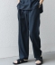 SHIPS any:〈洗濯機可能〉リネンライク セミワイド パンツ(セットアップ対応) 25SS◇