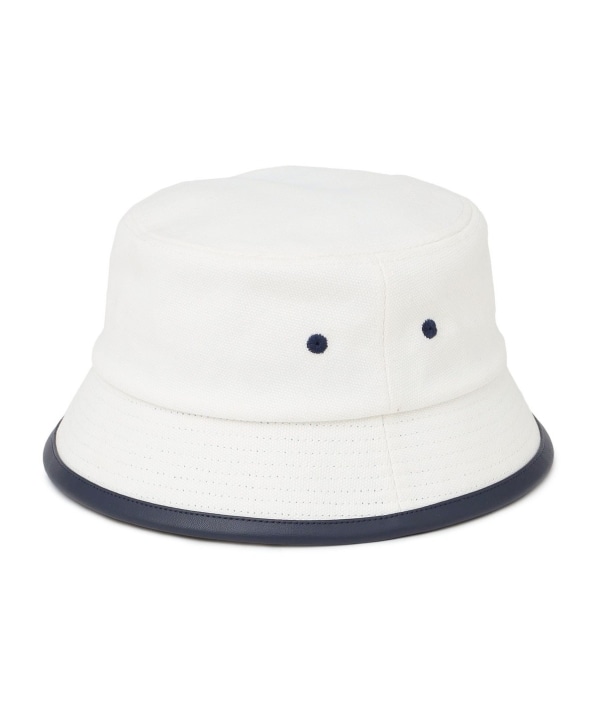 SHIPS any: フェイクレザー パイピング バケット ハット◇: 帽子 SHIPS 