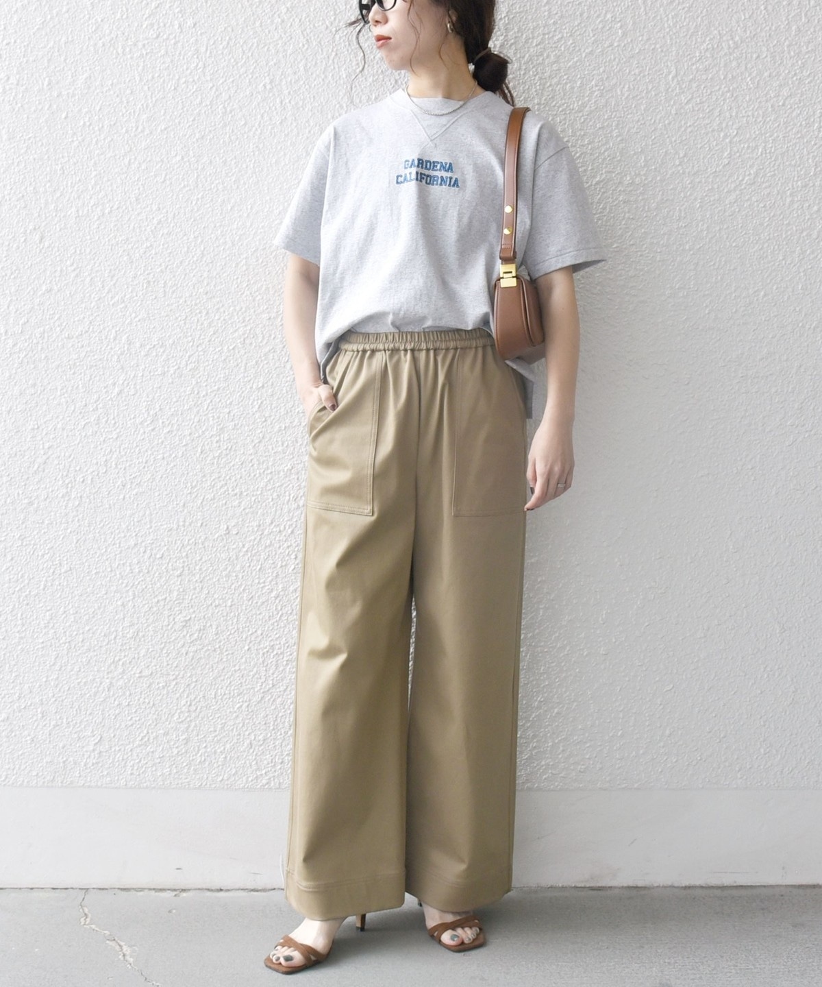 《予約》【SHIPS any別注】Collegiate Pacific:〈洗濯機可能〉V ガゼット プリント & 刺繍 Tシャツ 25SS