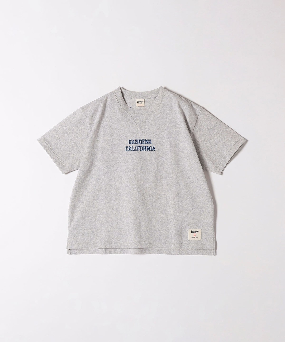 《予約》【SHIPS any別注】Collegiate Pacific:〈洗濯機可能〉V ガゼット プリント & 刺繍 Tシャツ 25SS