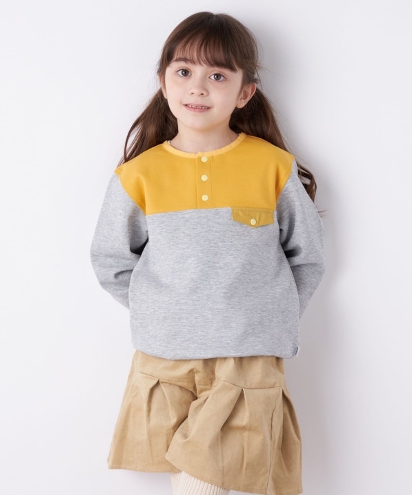 SHIPS any: ポンチ スナップ 長袖 プルオーバー<KIDS>: Tシャツ