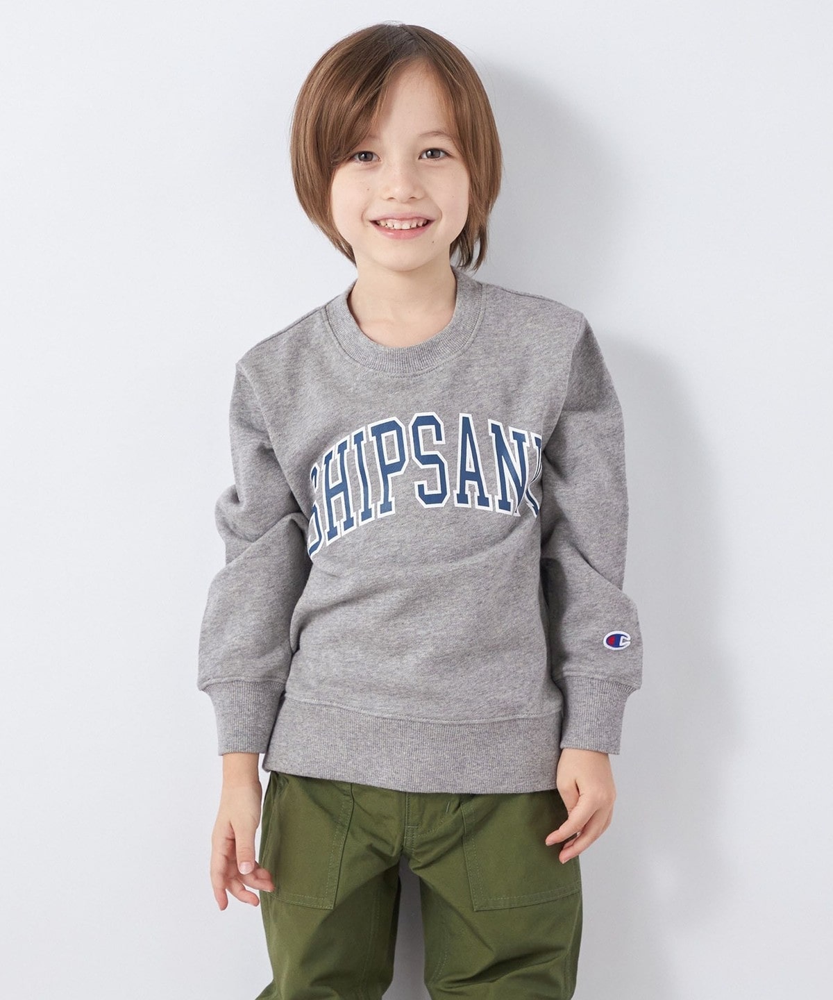 SHIPS any別注】Champion: エニィ プリント スウェット<KIDS