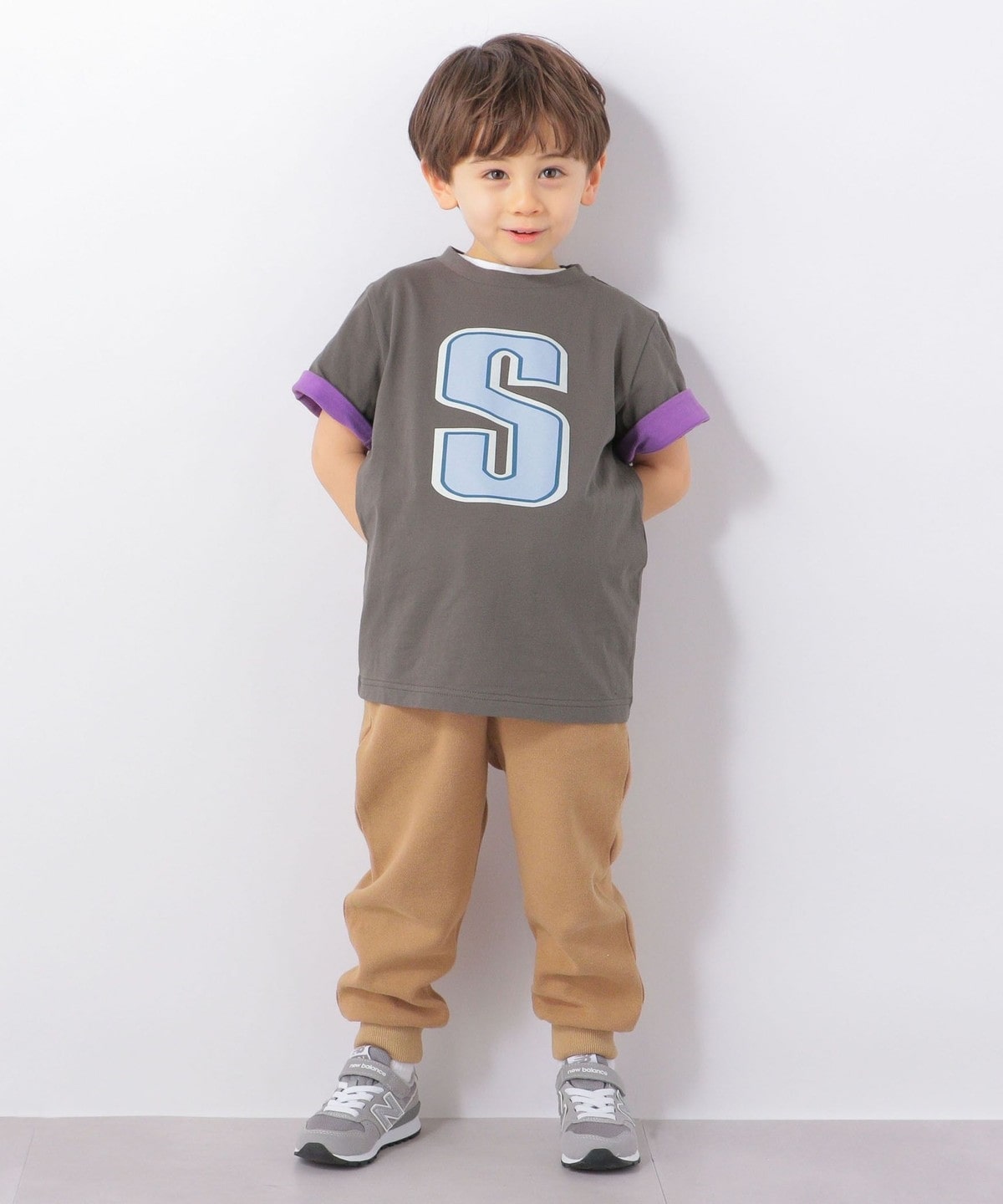 SHIPS any: S ロゴ 半袖 Tシャツ <KIDS>◇: Tシャツ/カットソー SHIPS