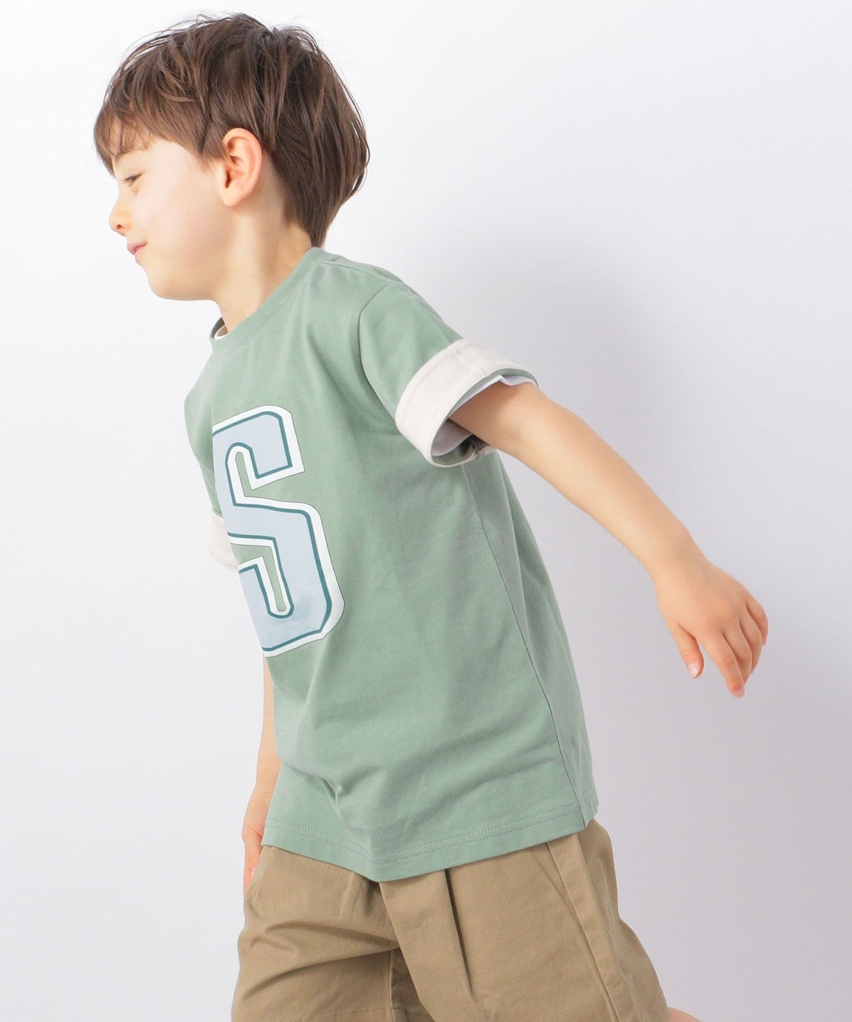 SHIPS any: S ロゴ 半袖 Tシャツ <KIDS>◇: Tシャツ/カットソー SHIPS