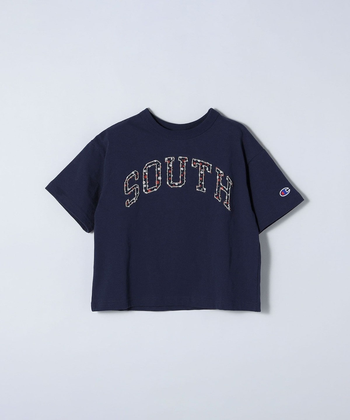 Champion: ルーズフィット パッチワーク Tシャツ 110/130 <KIDS>◇: T