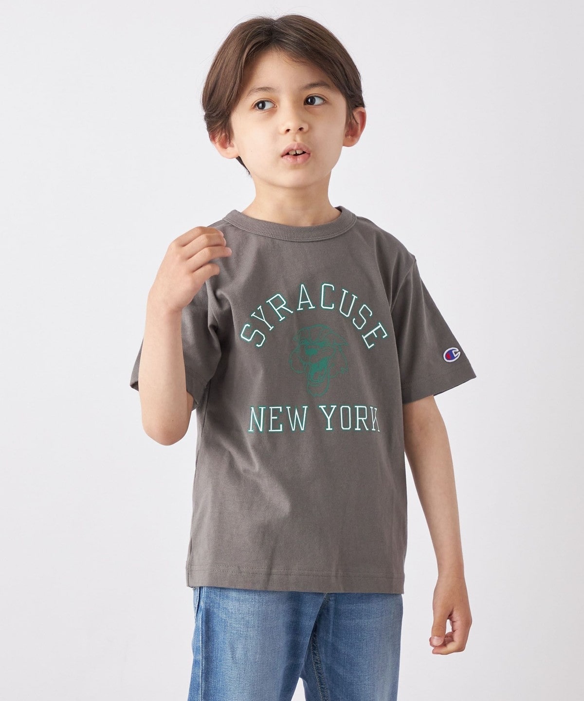 Champion: カレッジ プリント 半袖 Tシャツ 110/130サイズ<KIDS>: T