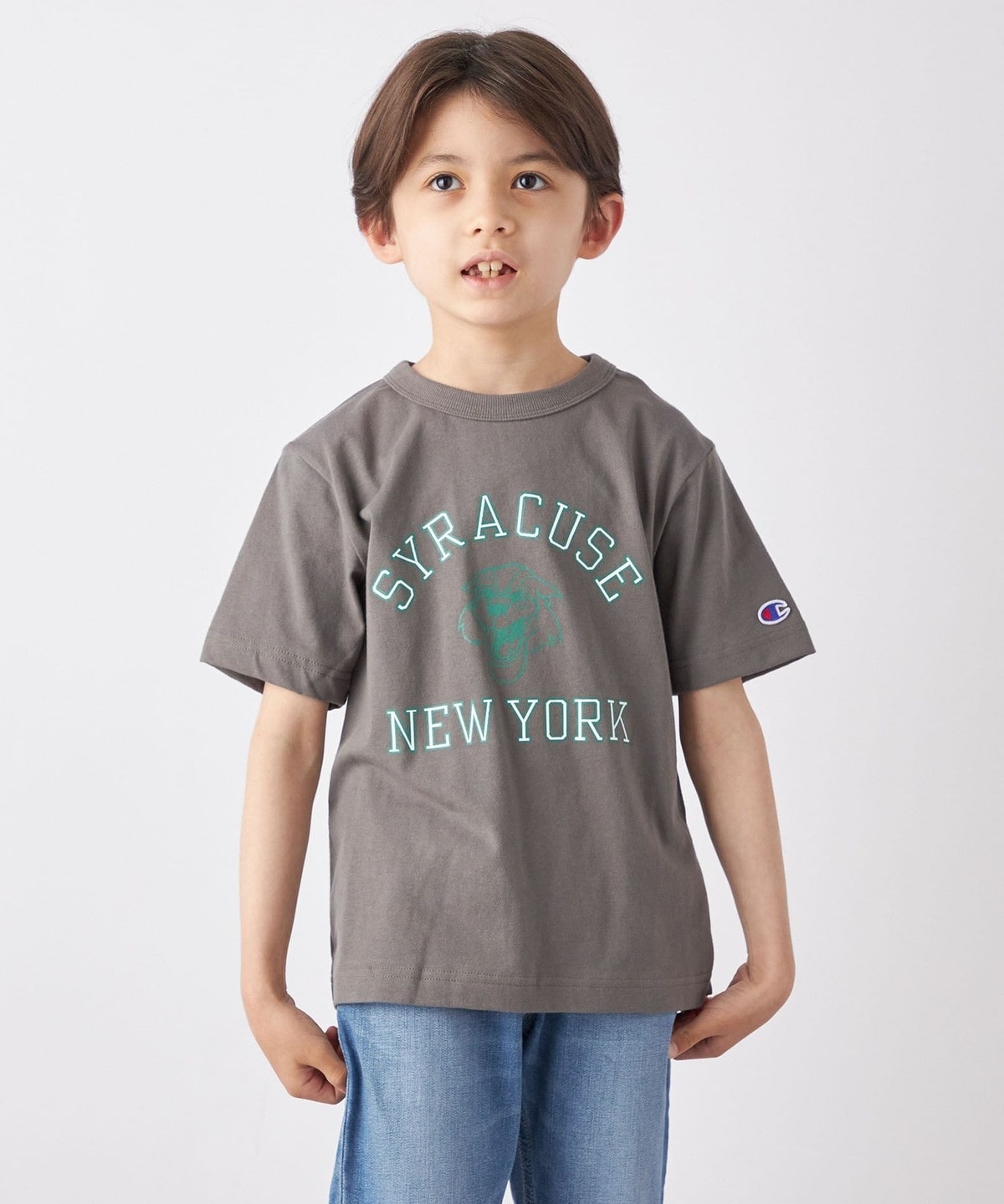 Champion: カレッジ プリント 半袖 Tシャツ 110/130サイズ<KIDS>: T